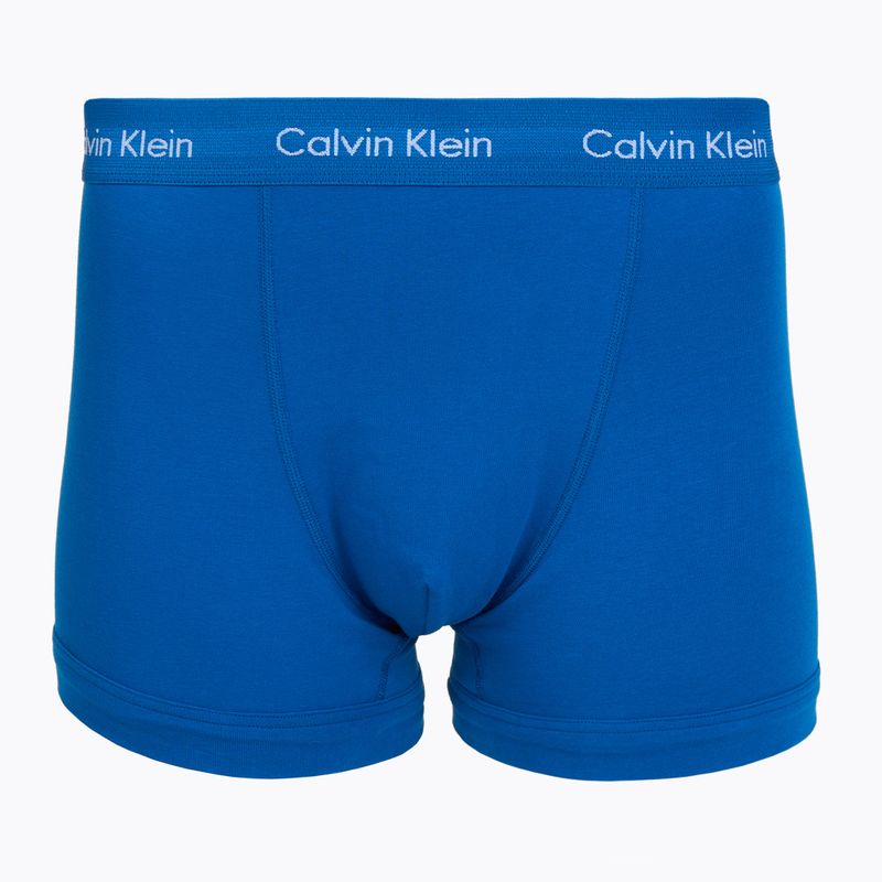 Férfi boxeralsó Calvin Klein 0000U2662G Trunk 3 pairs classic blue/porpoise/black 3