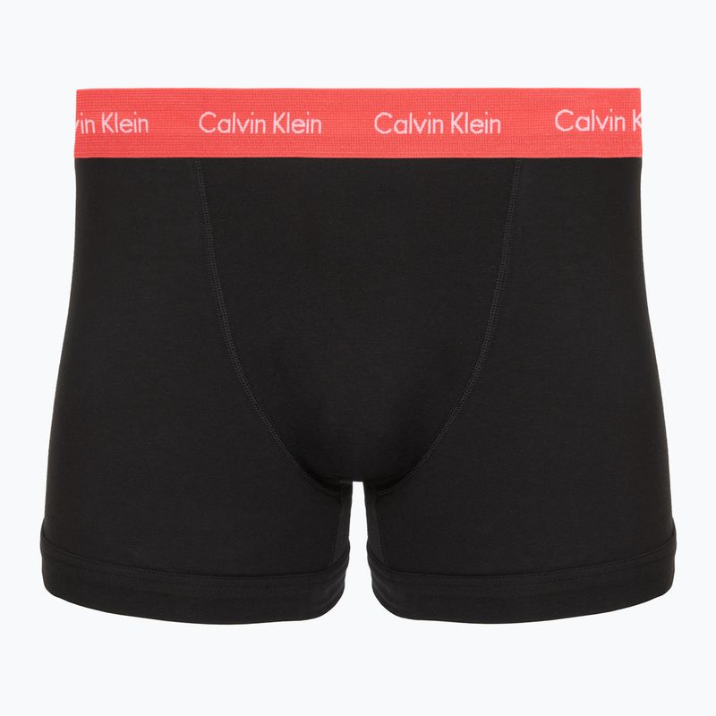 Férfi boxeralsó Calvin Klein 0000U2662G Trunk 3 pairs black in green bloom wb/black in da 3