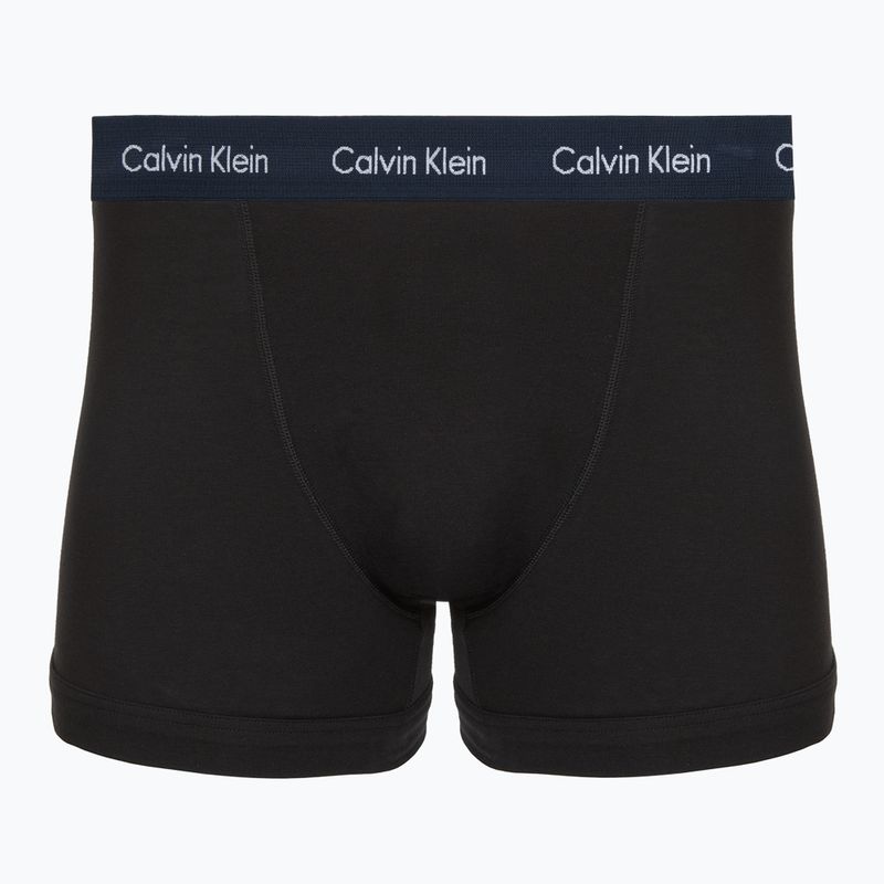 Férfi boxeralsó Calvin Klein 0000U2662G Trunk 3 pairs black in green bloom wb/black in da 4