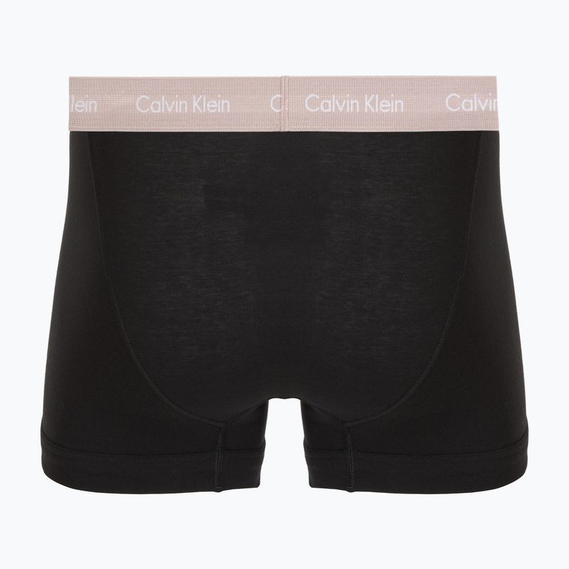 Férfi boxeralsó Calvin Klein 0000U2662G Trunk 3 pairs black in green bloom wb/black in da 5
