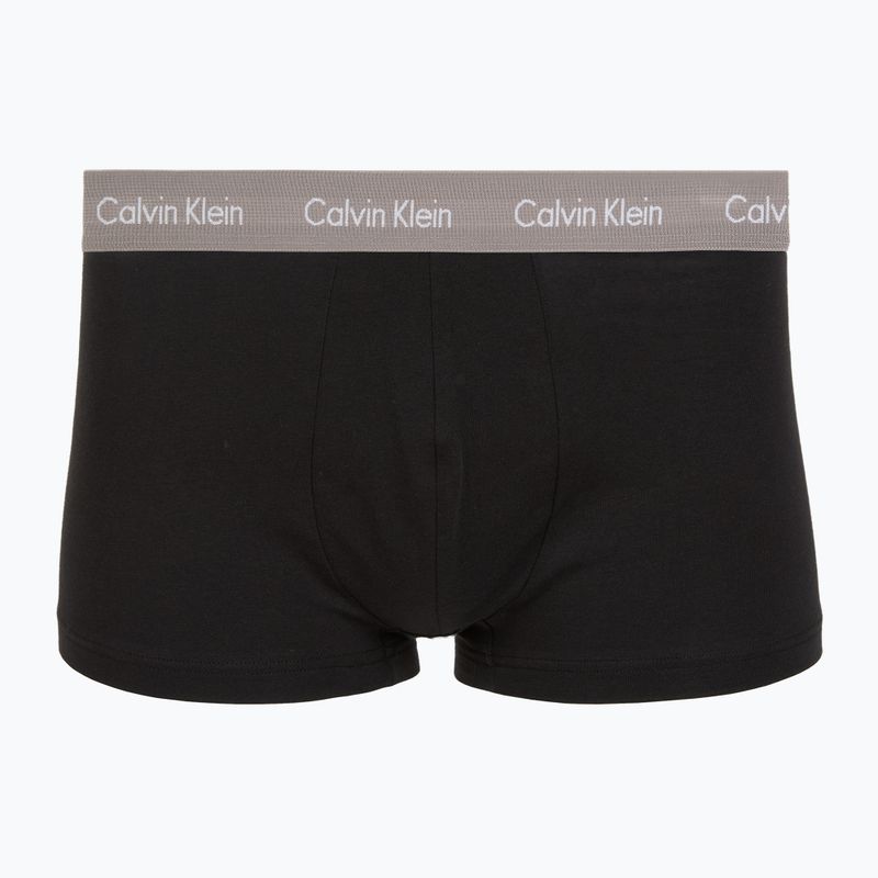 Boxeralsó Calvin Klein LV00NB4412 Low Rise Trunk 5 pairs of black bodies with driftwood/moonlight 2
