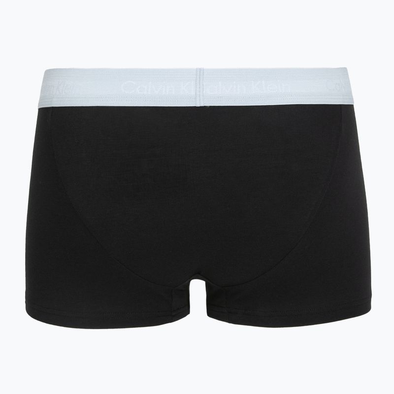 Boxeralsó Calvin Klein LV00NB4412 Low Rise Trunk 5 pairs black in green bloom wb/black in dazzlin 3
