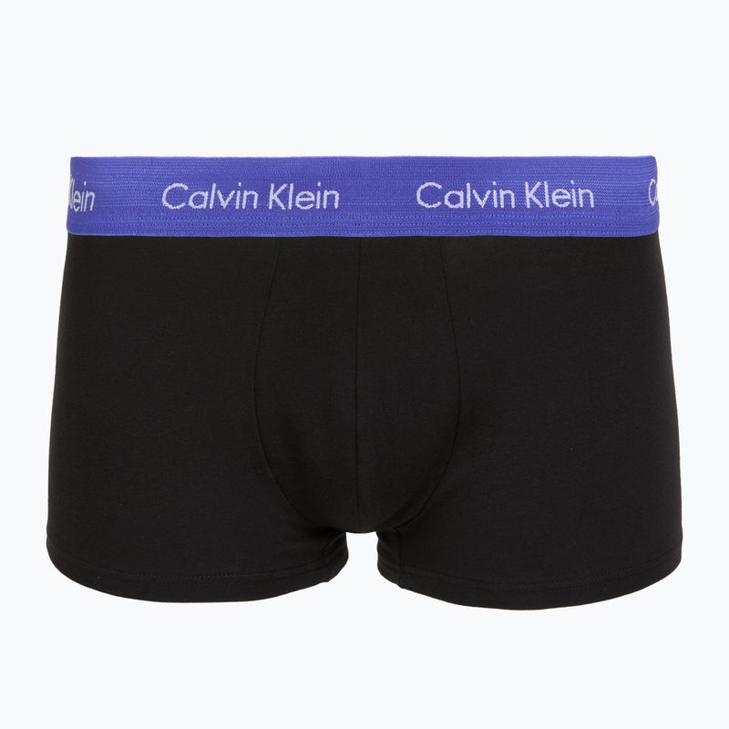 Boxeralsó Calvin Klein LV00NB4412 Low Rise Trunk 5 pairs black in green bloom wb/black in dazzlin 5
