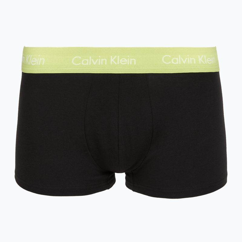 Boxeralsó Calvin Klein LV00NB4412 Low Rise Trunk 5 pairs black in green bloom wb/black in dazzlin 6
