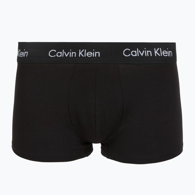 Boxeralsó Calvin Klein LV00NB4412 Low Rise Trunk 5 pairs black in green bloom wb/black in dazzlin 7