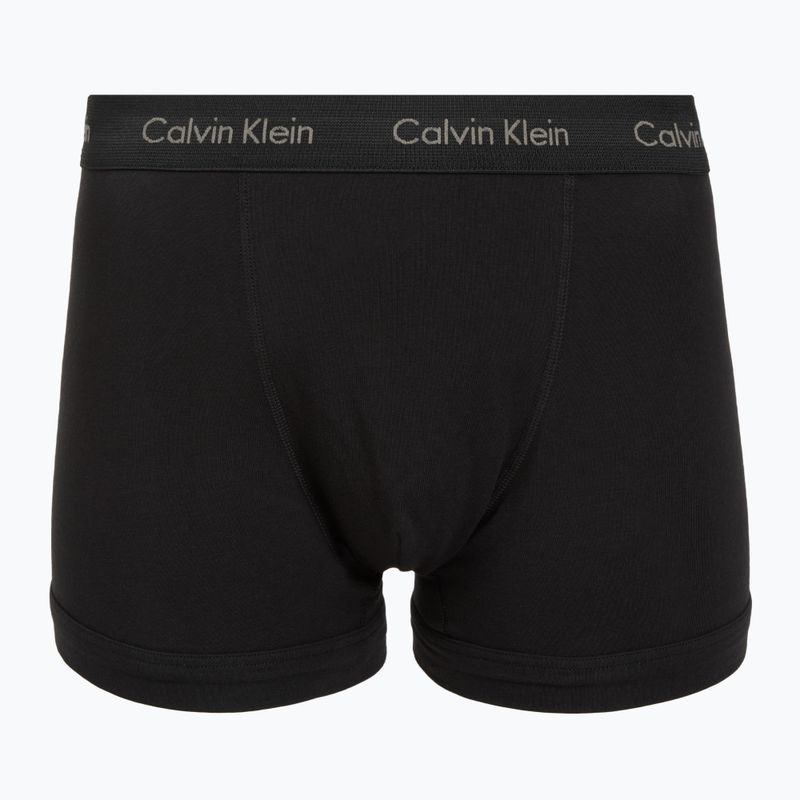 Férfi boxeralsó Calvin Klein 0000U2662G Trunk 3 pairs of black bodies and wbs with driftwood 5