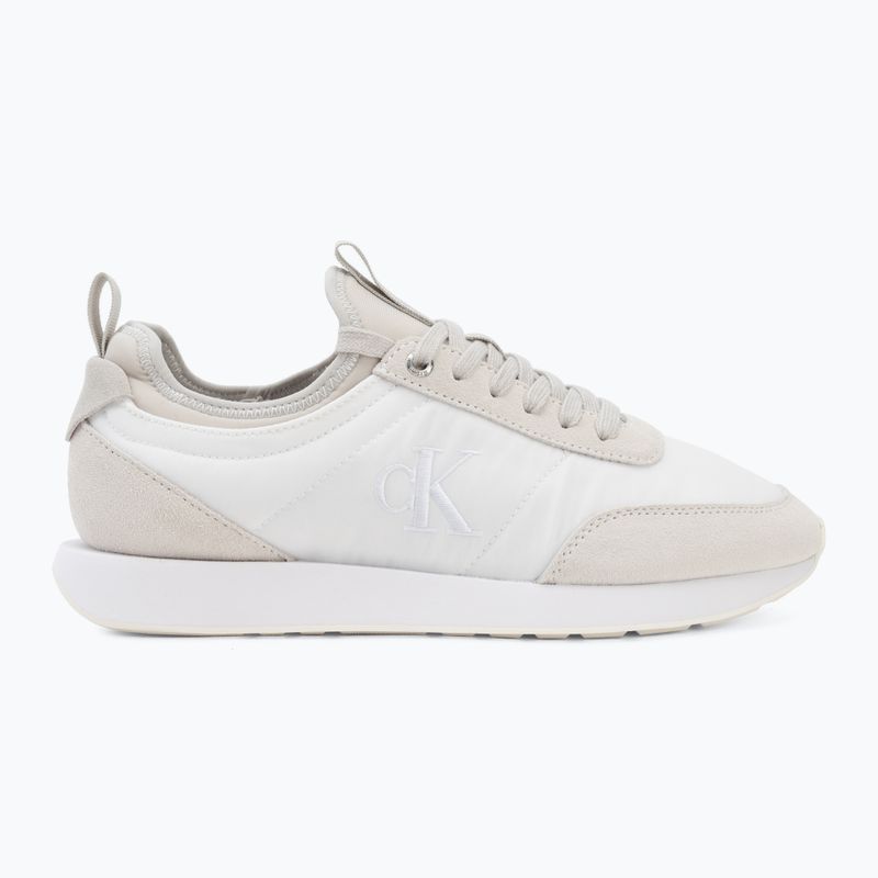 Férfi cipők Calvin Klein YM0YM01414 Retro Runner Sock Laceup Mix mat bright white/light grey 2
