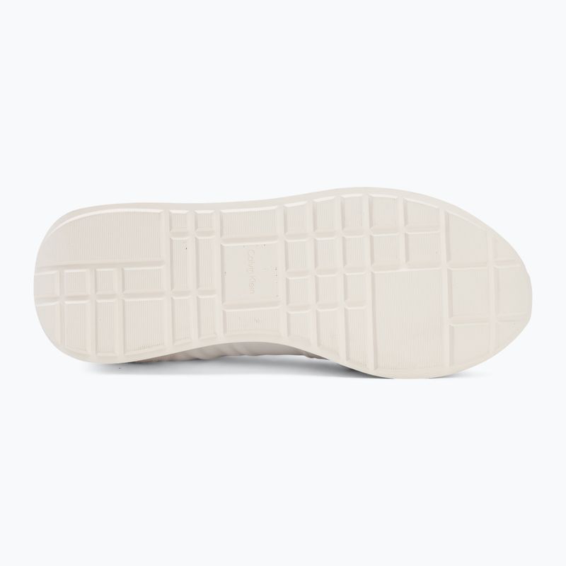 Férfi cipők Calvin Klein YM0YM01414 Retro Runner Sock Laceup Mix mat bright white/light grey 4