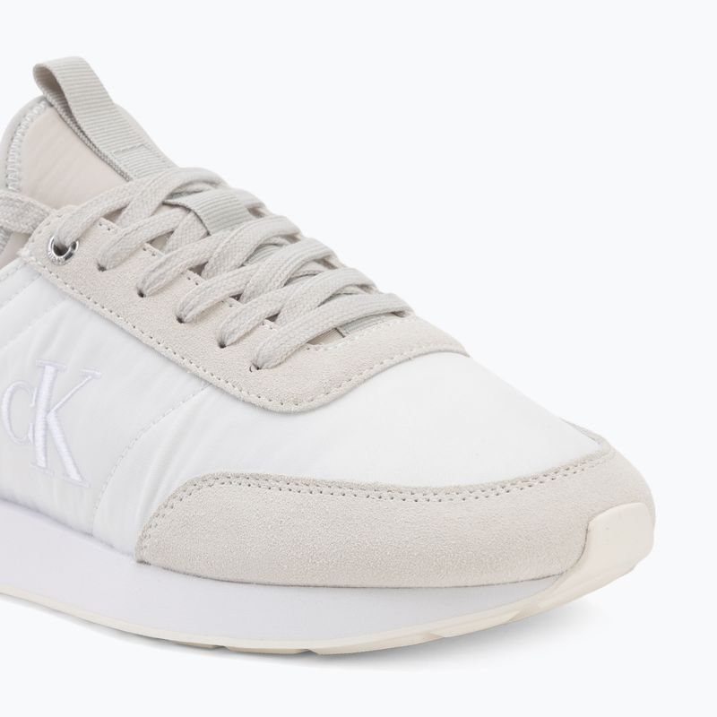 Férfi cipők Calvin Klein YM0YM01414 Retro Runner Sock Laceup Mix mat bright white/light grey 7