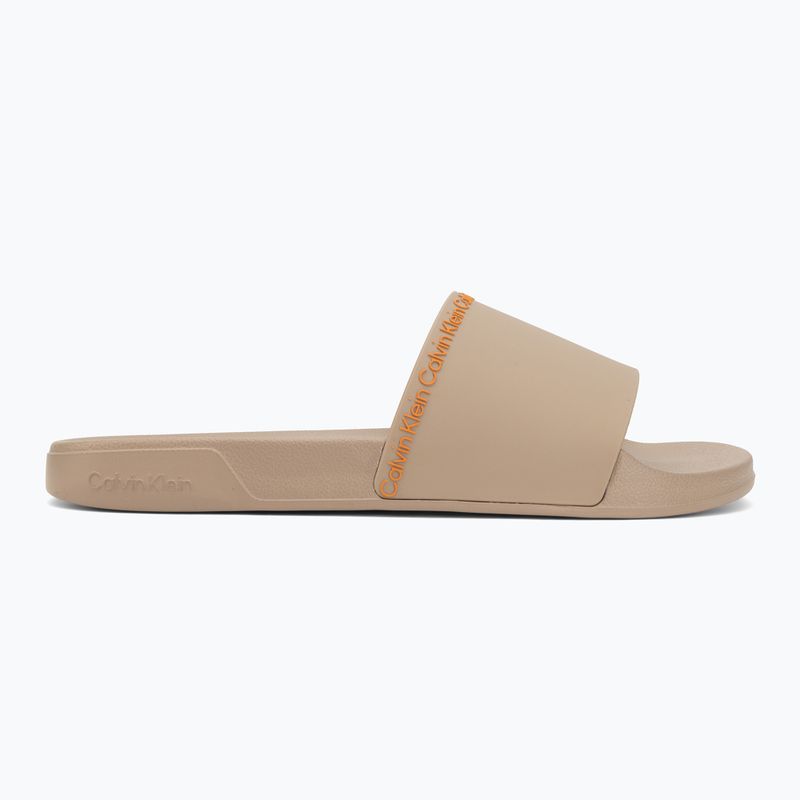 Férfi papucsok Calvin Klein HM0HM02108 Ess Institutional Cv nomad/vivid tangerine 2
