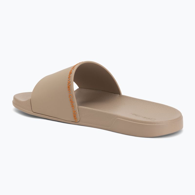Férfi papucsok Calvin Klein HM0HM02108 Ess Institutional Cv nomad/vivid tangerine 3