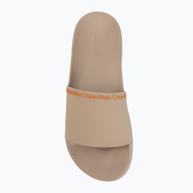 Férfi papucsok Calvin Klein HM0HM02108 Ess Institutional Cv nomad/vivid tangerine 5