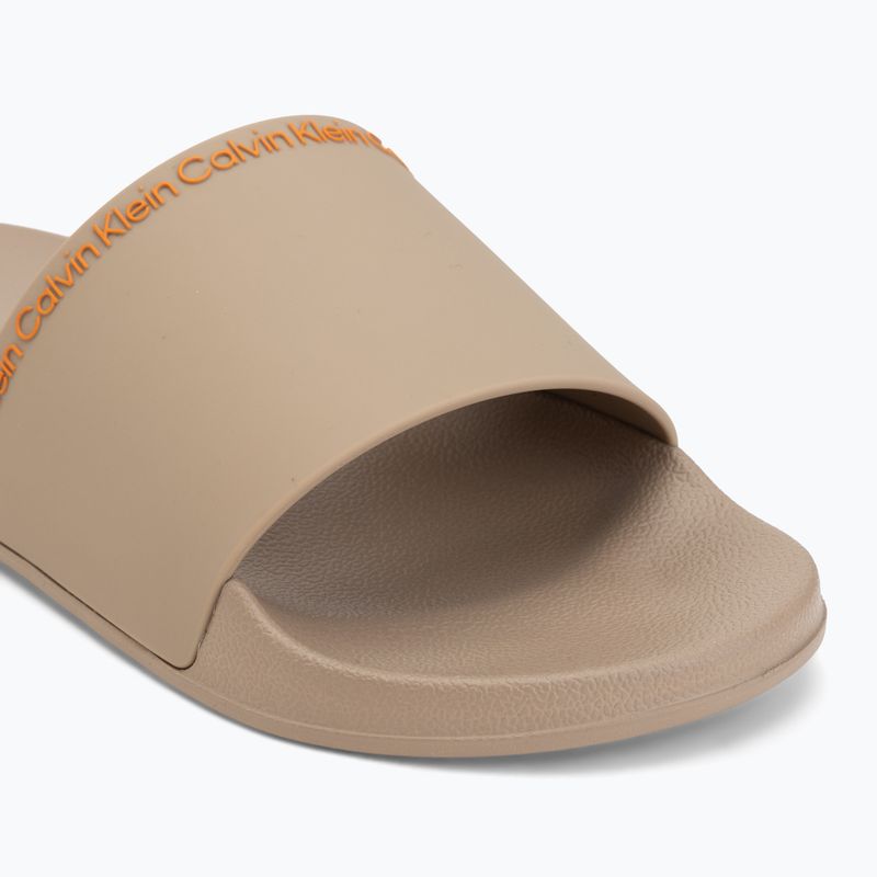 Férfi papucsok Calvin Klein HM0HM02108 Ess Institutional Cv nomad/vivid tangerine 7