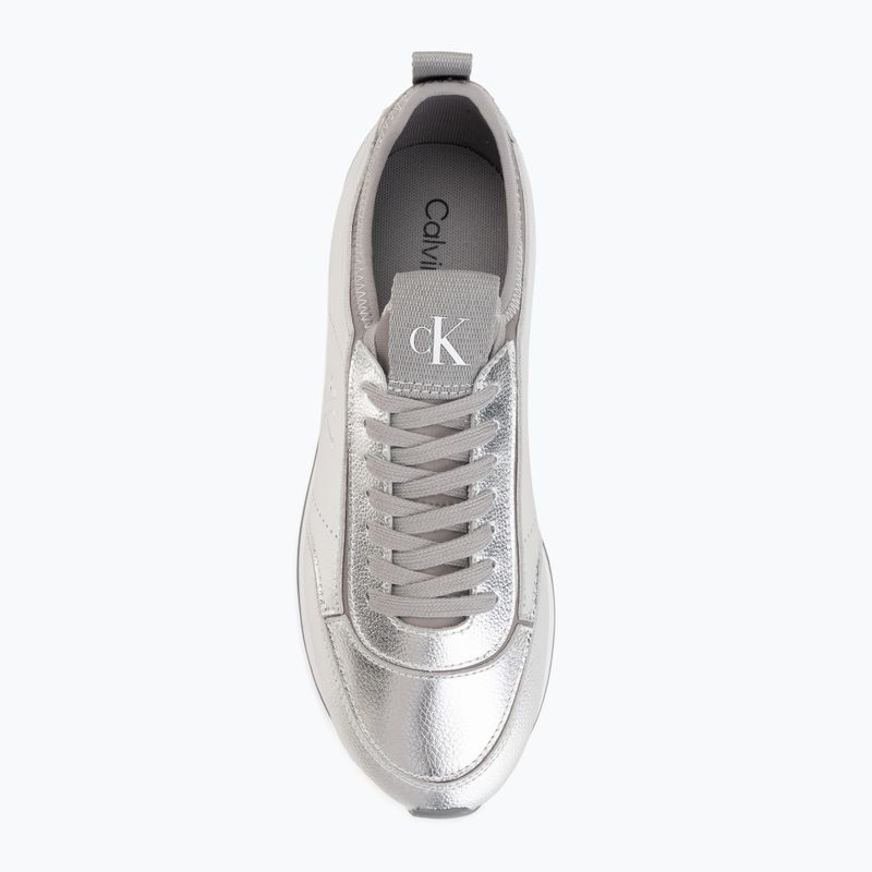 Női cipők Calvin Klein HW0HW03287 Retro Runner Metallic silver 5