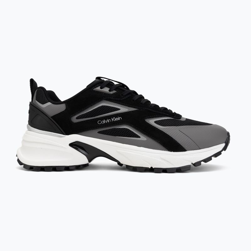 Férfi cipők Calvin Klein HM0HM02220 Hike Runner Stripe Mix Nylon Suede black/granite road 2