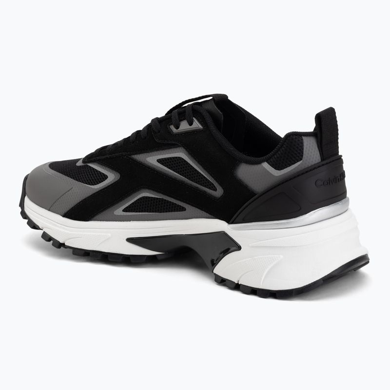 Férfi cipők Calvin Klein HM0HM02220 Hike Runner Stripe Mix Nylon Suede black/granite road 3