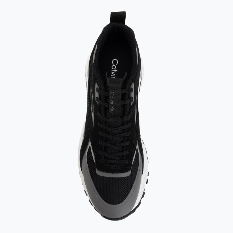 Férfi cipők Calvin Klein HM0HM02220 Hike Runner Stripe Mix Nylon Suede black/granite road 5