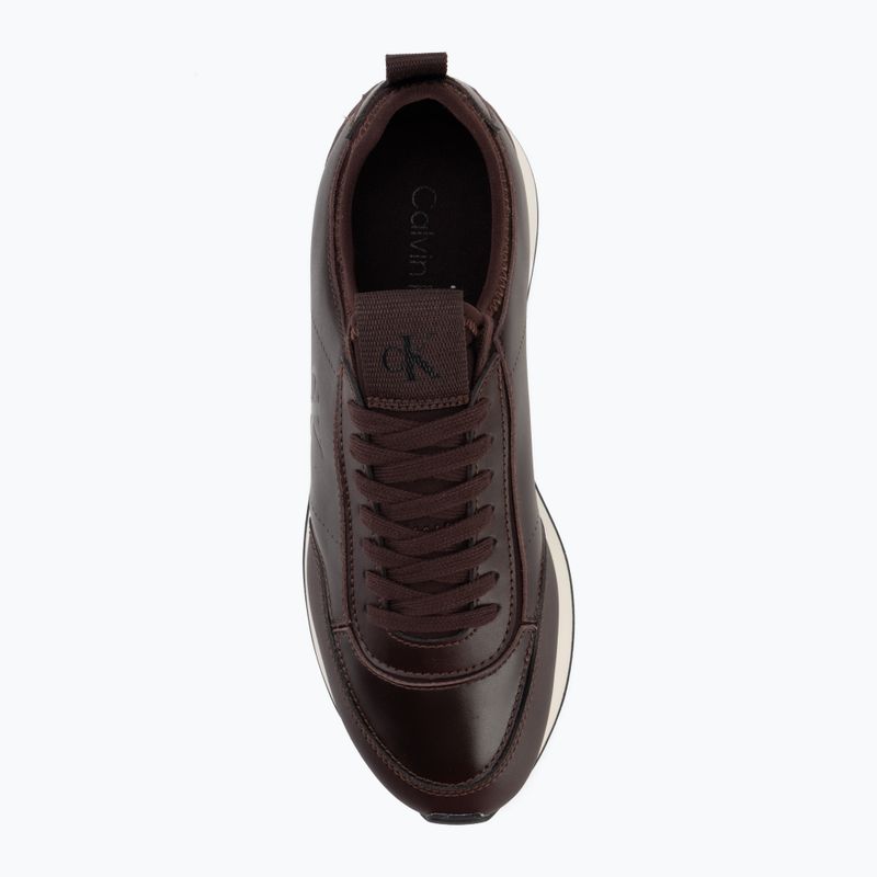 Női cipők Calvin Klein HW0HW03118 Retro Runner Sock PANL Leather Neo bordeaux 5