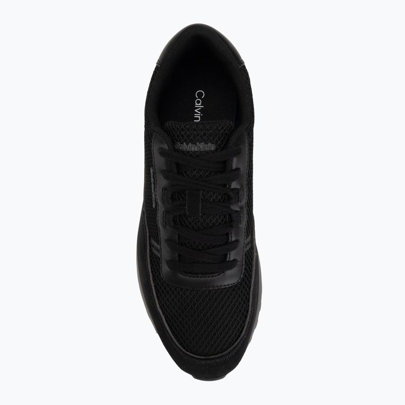 Férfi cipők Calvin Klein HM0HM02215 City Runner Laceup Nylon Recycled Suede triple black 5