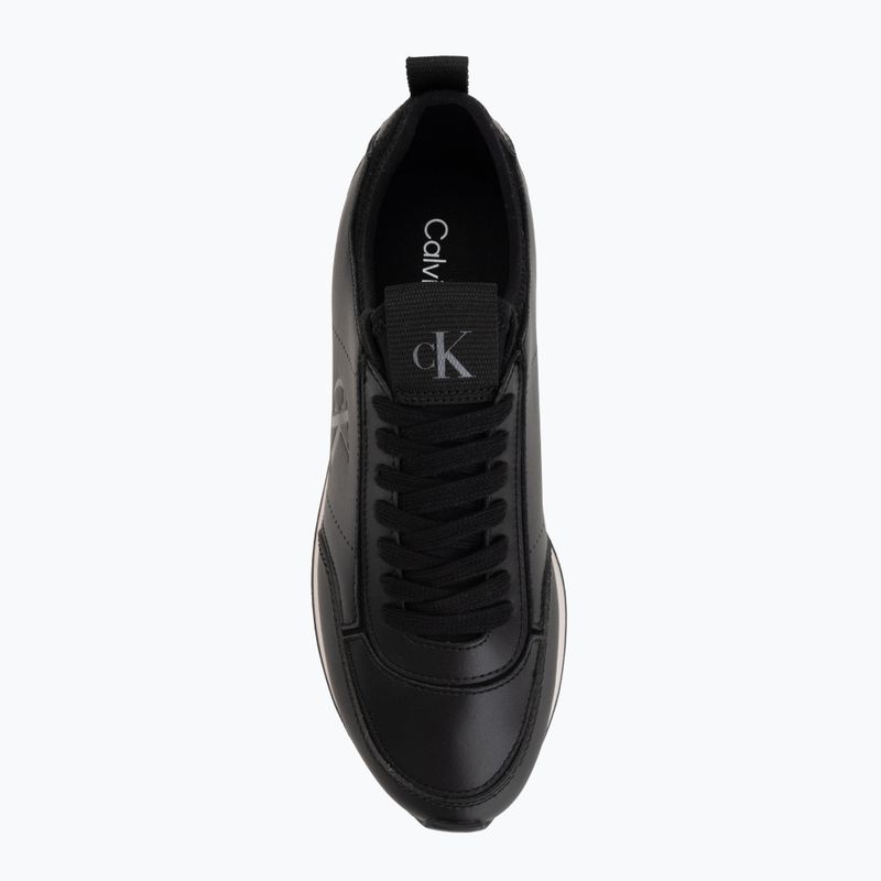 Női cipők Calvin Klein HW0HW03118 Retro Runner Sock PANL Leather Neo black/crystal grey 5