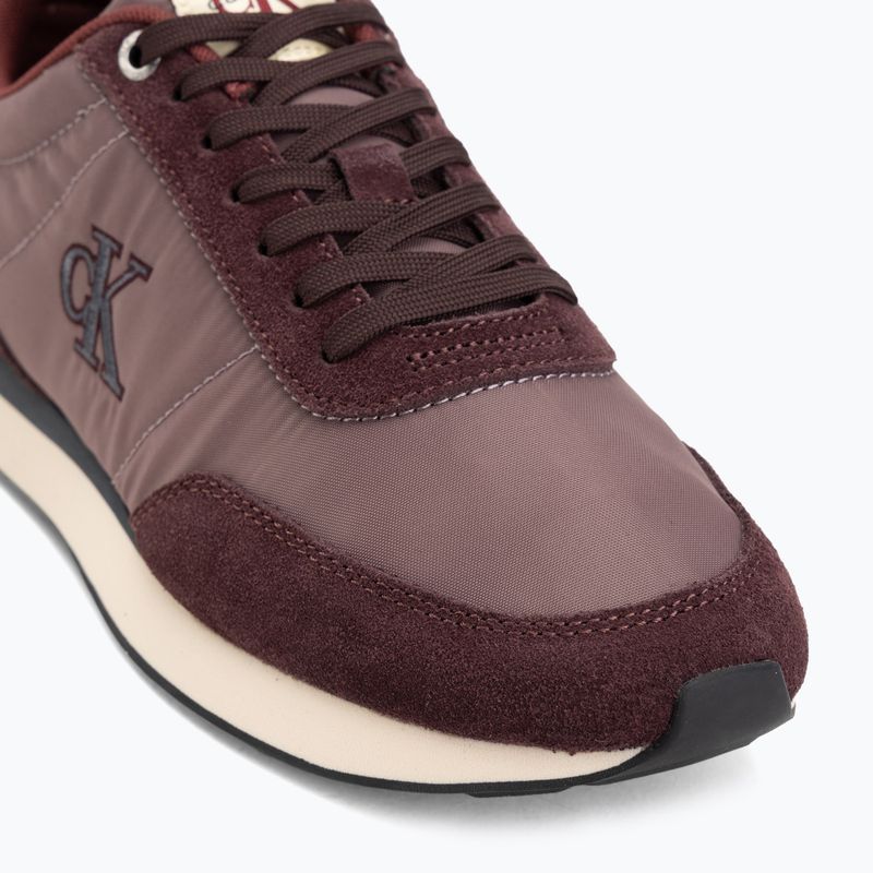 Férfi cipők Calvin Klein YM0YM01361 Retro Runner Ess Mix Mat bordeaux/peppercorn/vanilla 7