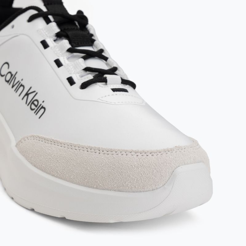Férfi cipők Calvin Klein HM0HM02342 Light Eva Runn Essential Laceup Nylon Suede bright white/black 7