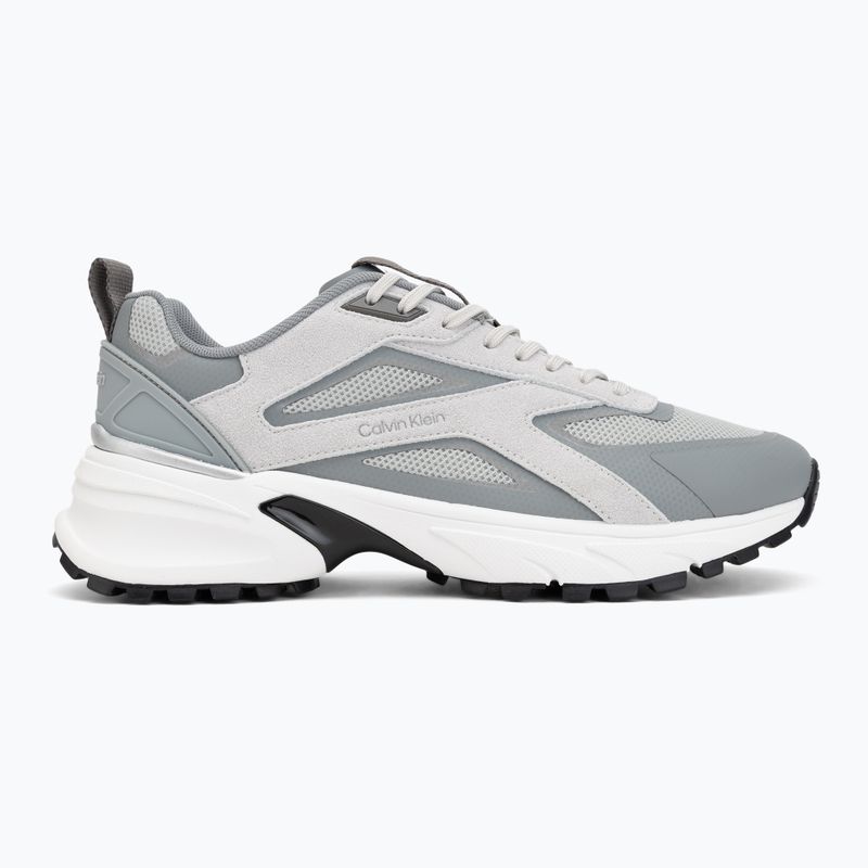 Férfi cipők Calvin Klein HM0HM02220 Hike Runner Stripe Mix Nylon Suede light grey/granite grey 2