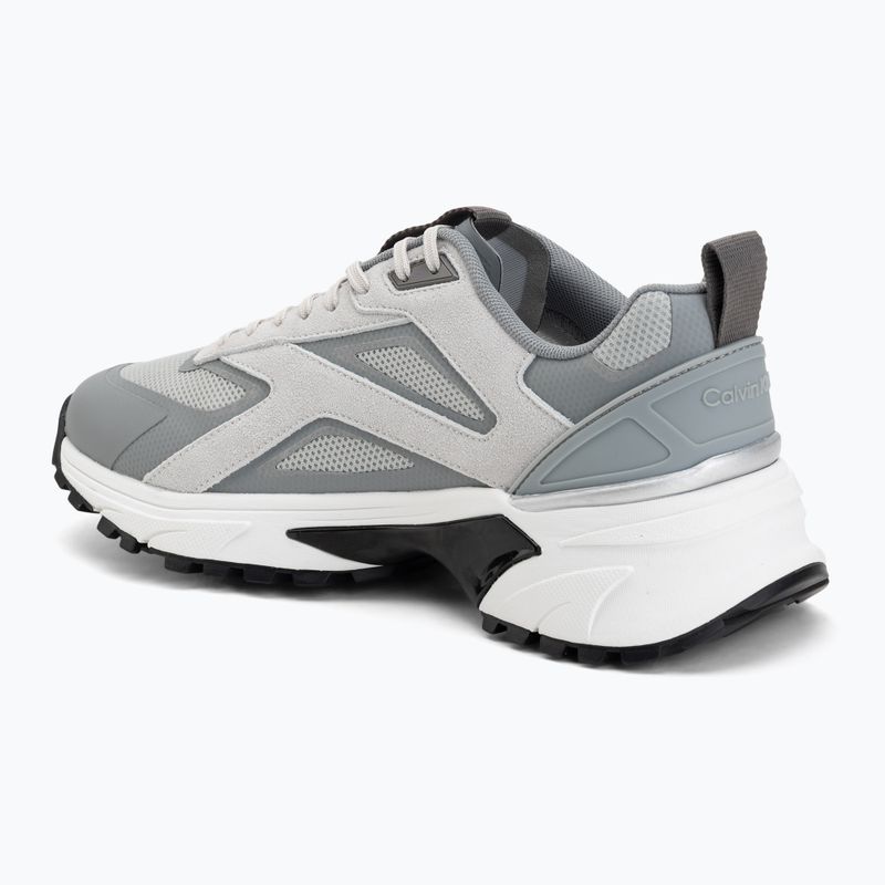 Férfi cipők Calvin Klein HM0HM02220 Hike Runner Stripe Mix Nylon Suede light grey/granite grey 3