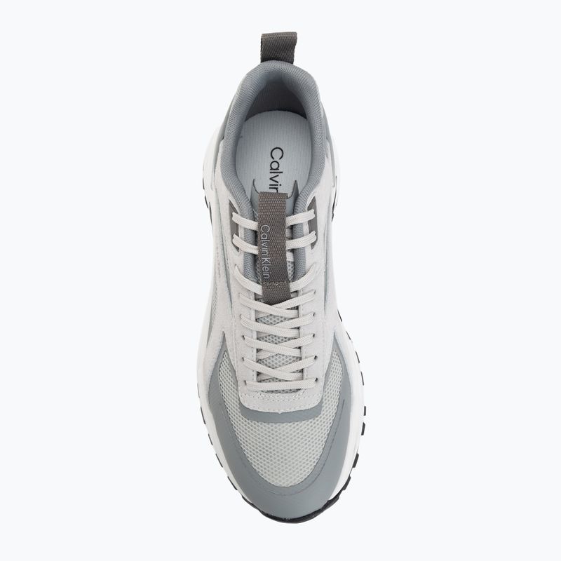 Férfi cipők Calvin Klein HM0HM02220 Hike Runner Stripe Mix Nylon Suede light grey/granite grey 5