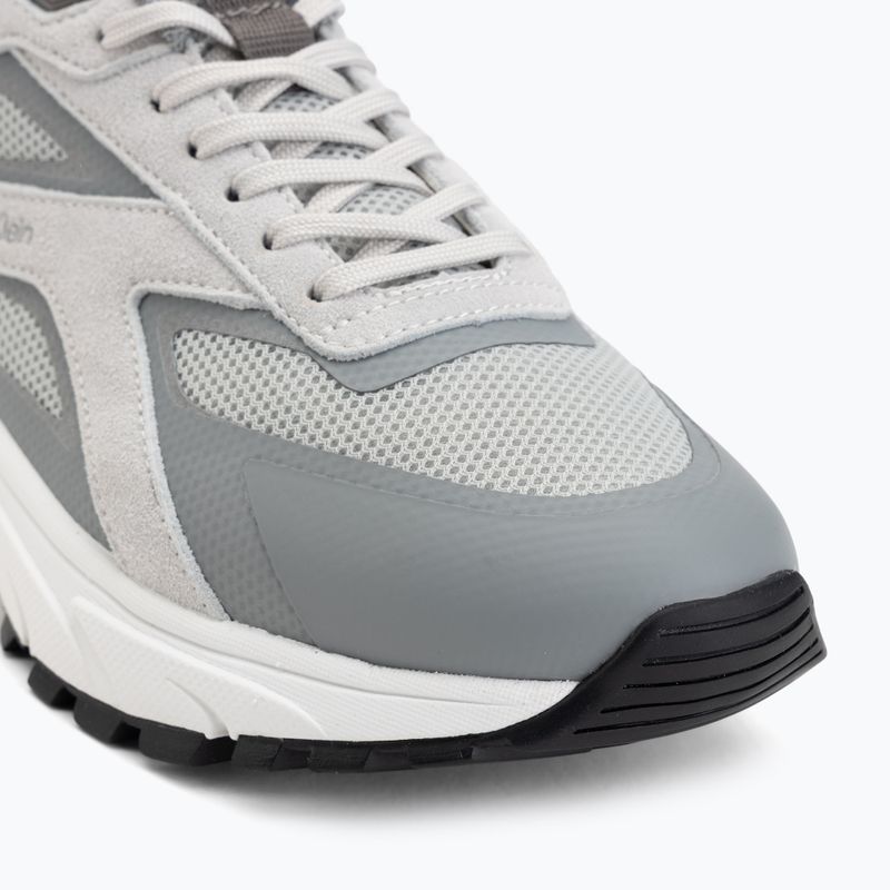 Férfi cipők Calvin Klein HM0HM02220 Hike Runner Stripe Mix Nylon Suede light grey/granite grey 7