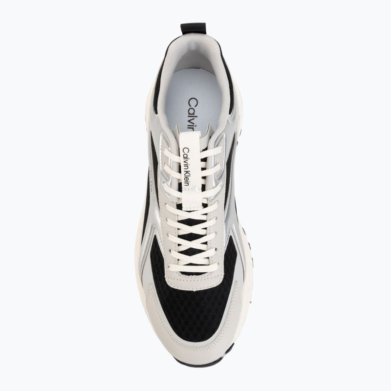 Férfi cipők Calvin Klein HM0HM02341 Hike Runner Stripe Met Mix black/silver/light grey 5