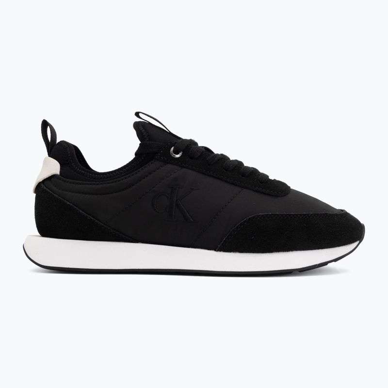 Férfi cipők Calvin Klein YM0YM01414 Retro Runner Sock Laceup Mix matte black/bright white 2