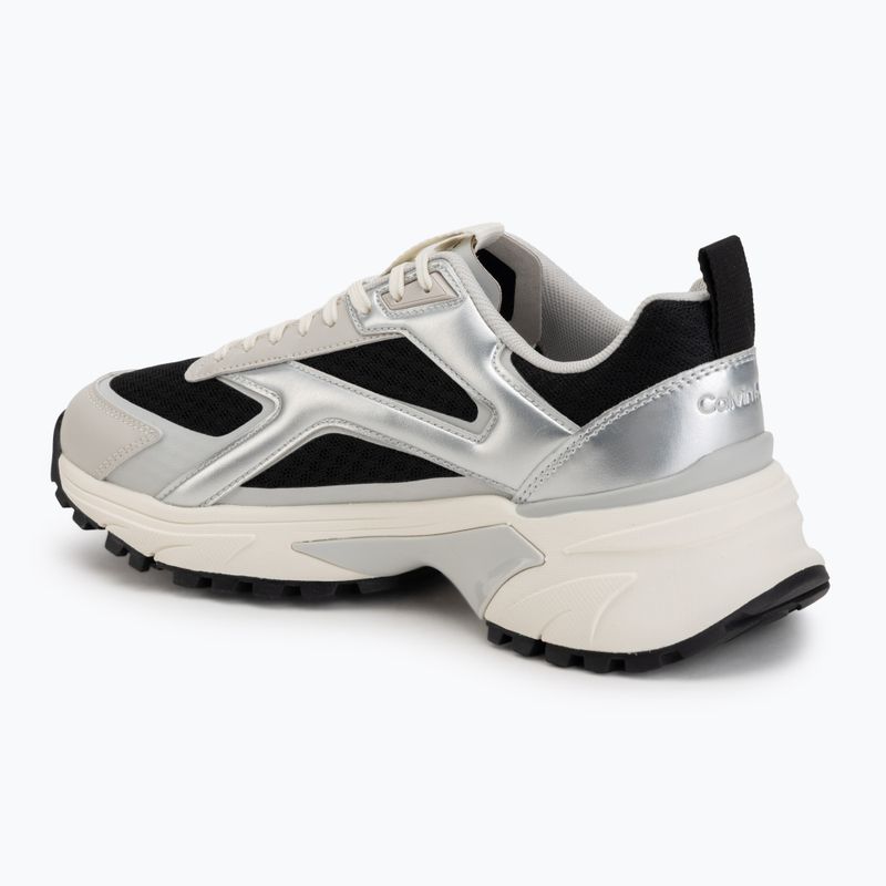 Női cipők Calvin Klein HW0HW03140 Hike Run Stripe Mesh Met black/silver/light grey 3