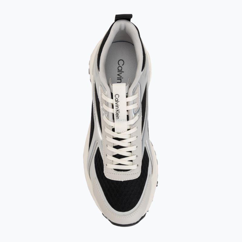 Női cipők Calvin Klein HW0HW03140 Hike Run Stripe Mesh Met black/silver/light grey 5