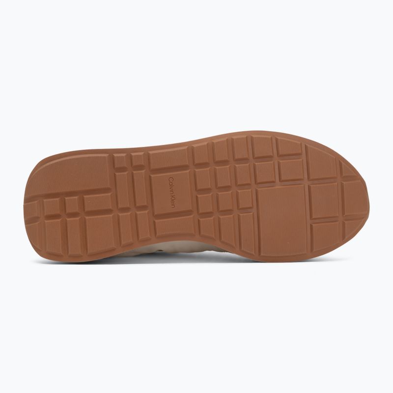 Férfi cipők Calvin Klein YM0YM01361 Retro Runner Ess Mix Mat white swan/tofu/amber gold 4