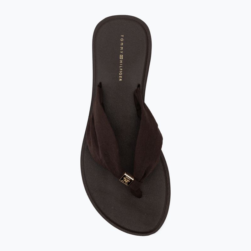 Női flip-flopok Tommy Hilfiger Scandi Soft Summer fondant brown 5