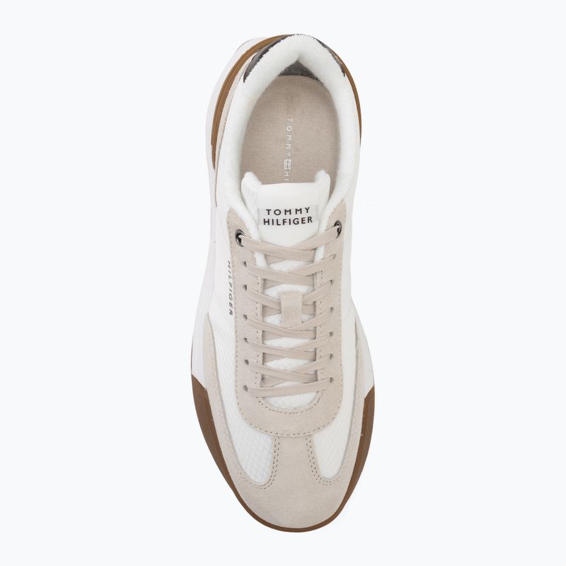 Férfi cipők Tommy Hilfiger Retro Runner Mesh Suede Mix classic stone 5