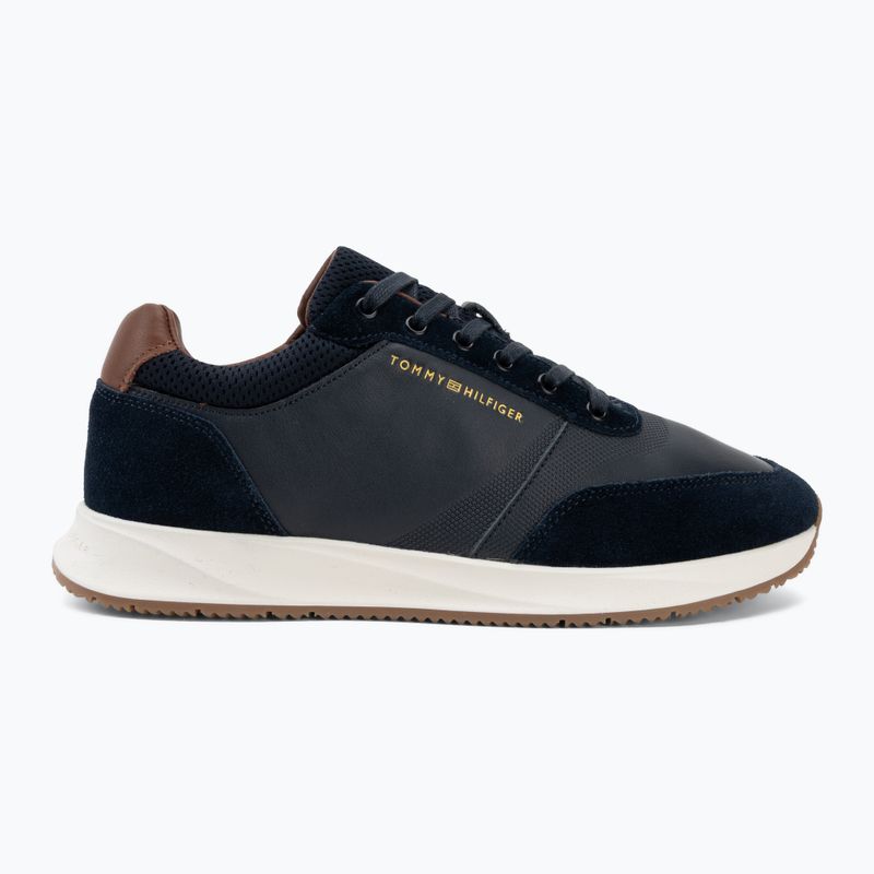 Férfi cipők Tommy Hilfiger Runner Suede Mix tracksuits desert sy 2