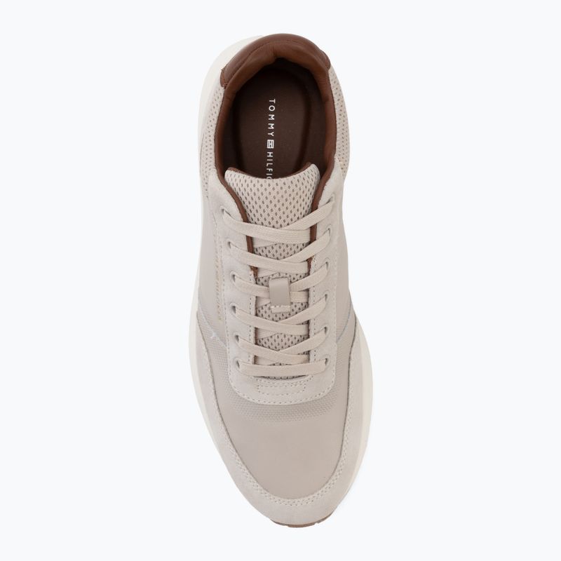 Férfi cipők Tommy Hilfiger Runner Suede Mix classic stone tracksuits 5