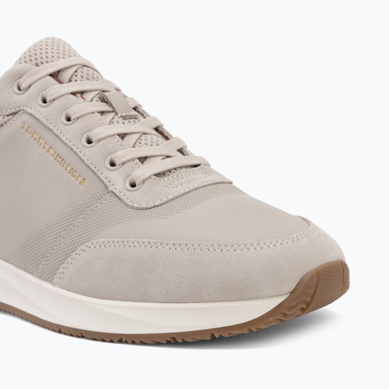 Férfi cipők Tommy Hilfiger Runner Suede Mix classic stone tracksuits 7