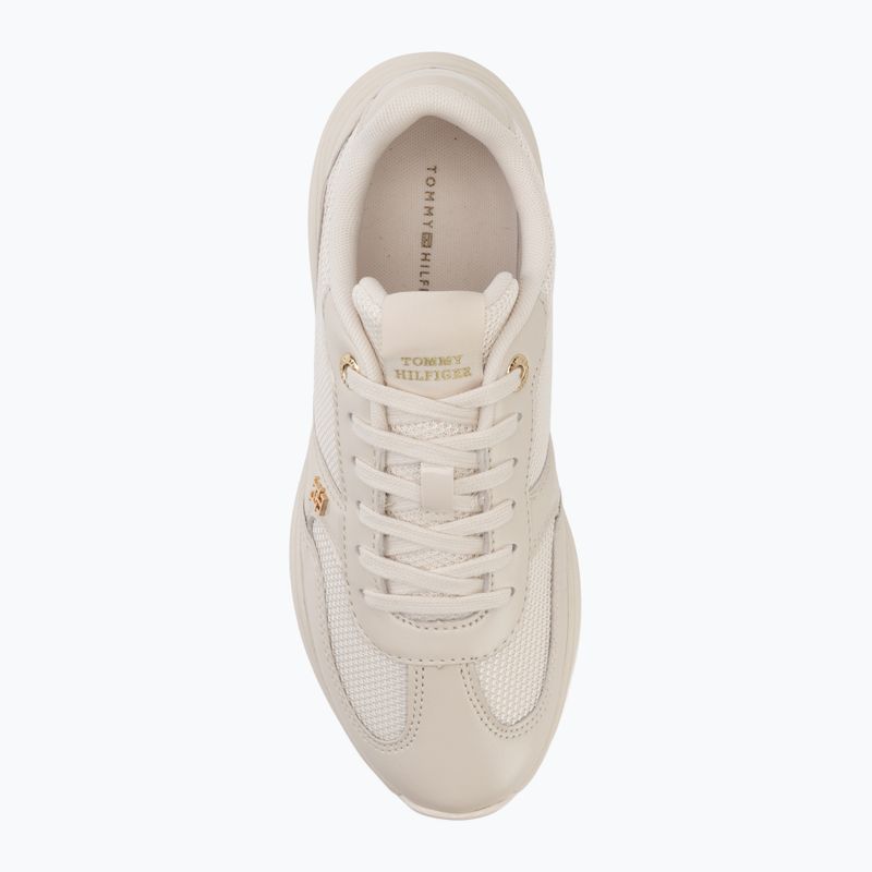 Női cipők Tommy Hilfiger ModernRunner Shiny Leather soft cream 5