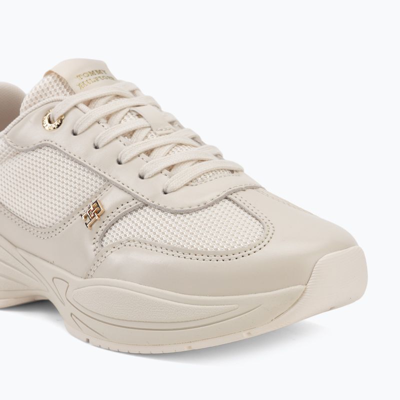 Női cipők Tommy Hilfiger ModernRunner Shiny Leather soft cream 7