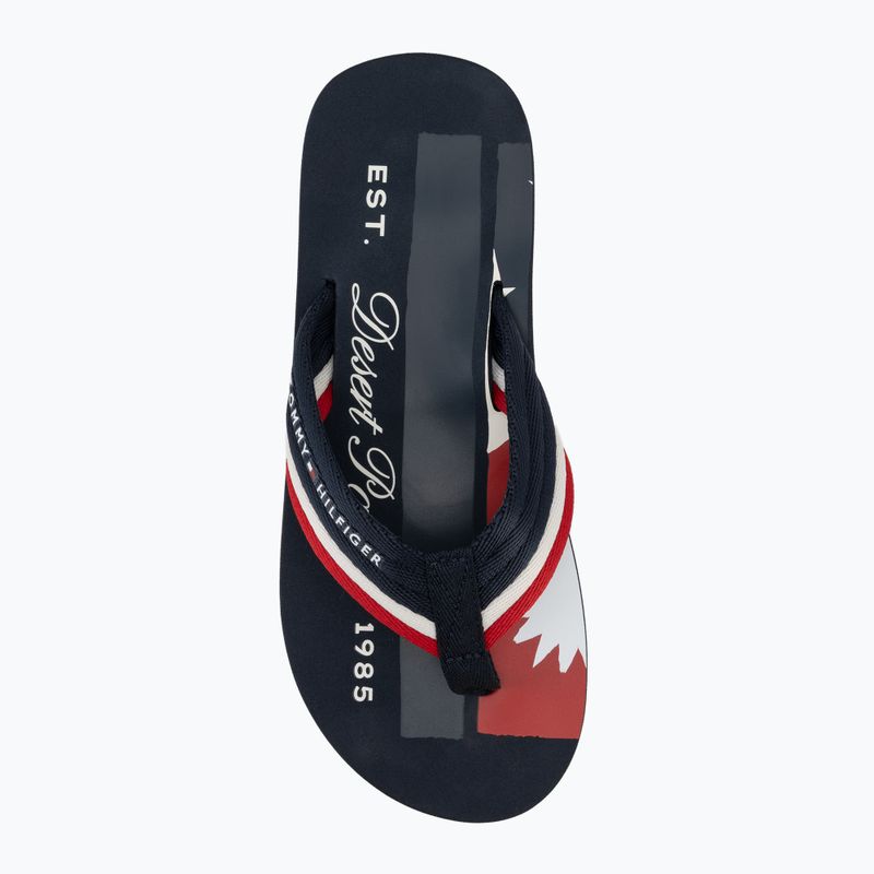 Férfi flip-flopok Tommy Hilfiger Patch Print desert sky 5
