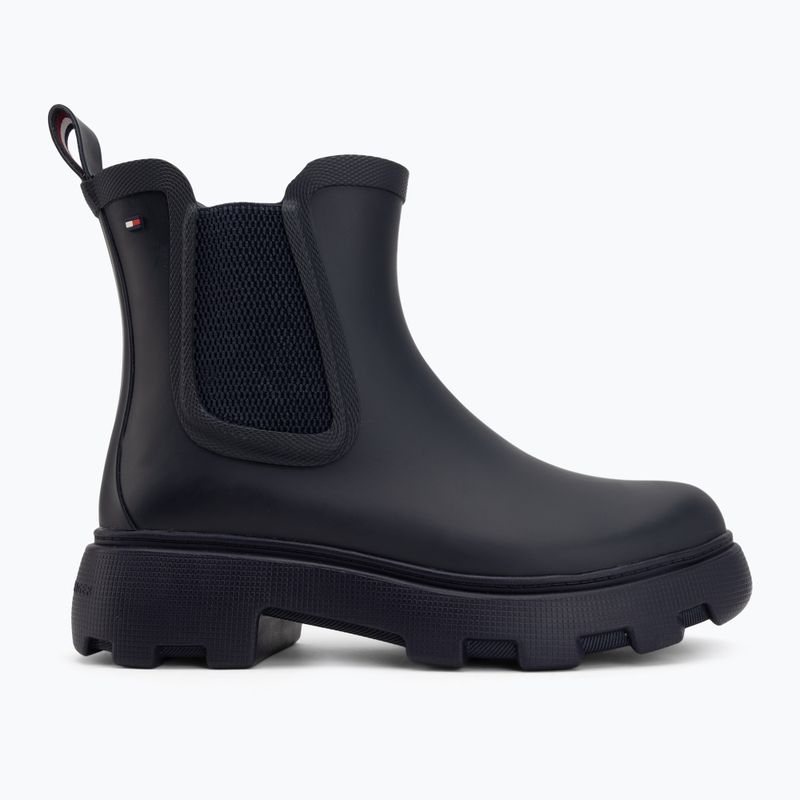 Női gumicsizma Tommy Hilfiger Rubber Flag Cleated space blue 2