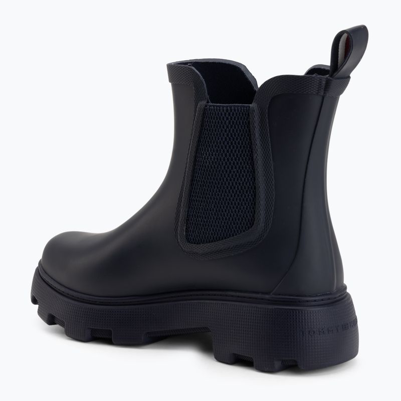 Női gumicsizma Tommy Hilfiger Rubber Flag Cleated space blue 3