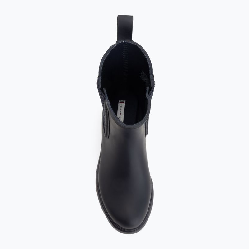 Női gumicsizma Tommy Hilfiger Rubber Flag Cleated space blue 5
