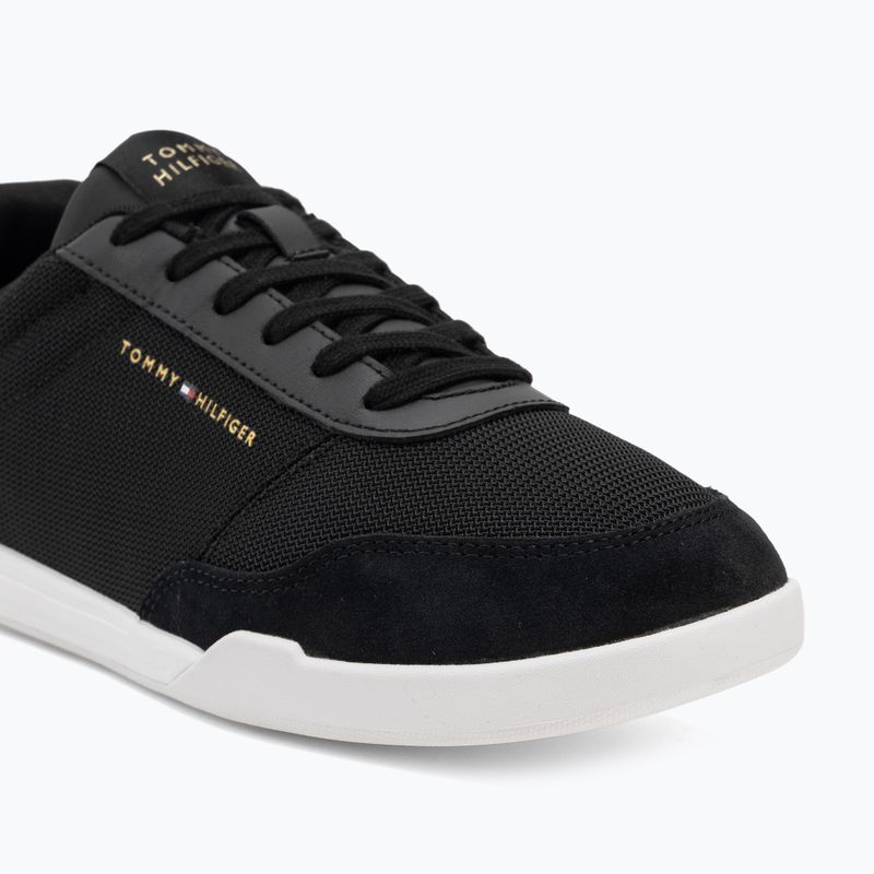 Férfi cipők Tommy Hilfiger Low Pro Cupsole Nylon Suede Mix black 7