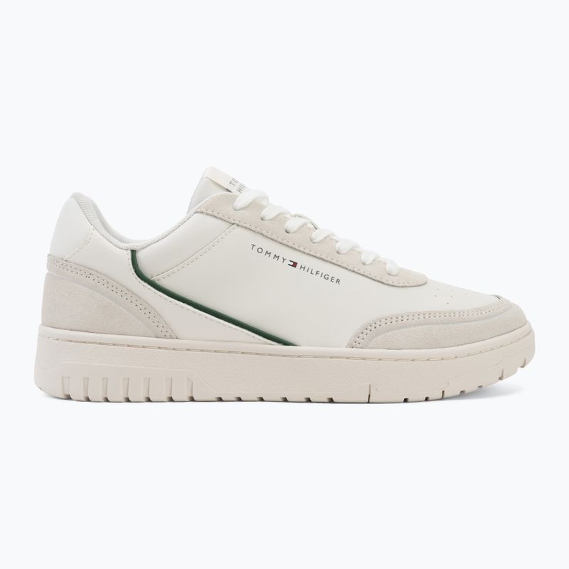 Férfi cipők Tommy Hilfiger Basket Core Leather Suede Mix ecru/street green 2