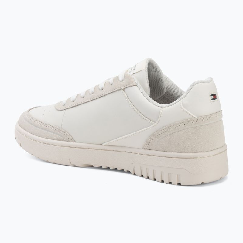 Férfi cipők Tommy Hilfiger Basket Core Leather Suede Mix ecru/street green 3