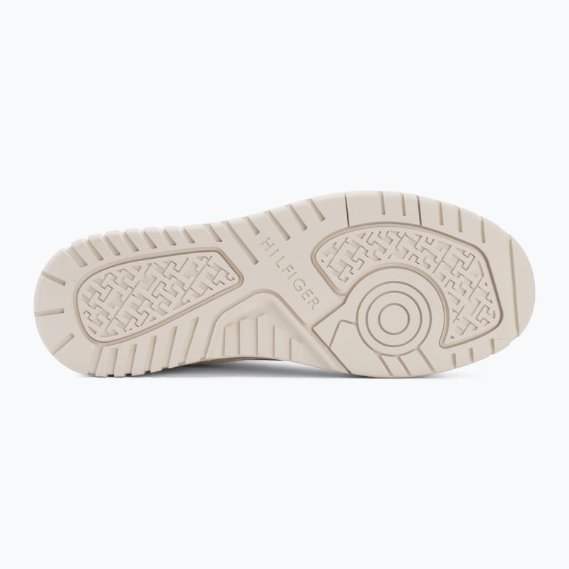 Férfi cipők Tommy Hilfiger Basket Core Leather Suede Mix ecru/street green 4